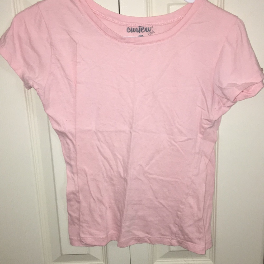 plain light pink shirt